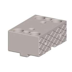 Componente de Tornillo de Banco Industrial de Mandíbula Fija Romboidal Lisa de 100 mm - Product Image 1