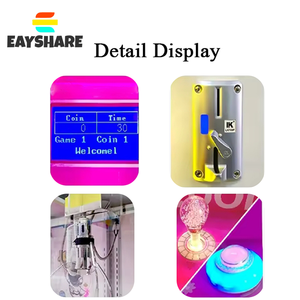 เครื่องเล่นเกมหยอดเหรียญ EAYSHARE แบบเครนพร้อมไฟกระพริบ สำหรับสวนสนุก รองรับผู้เล่นหลายคน ภาษาอังกฤษ - Product Image 4