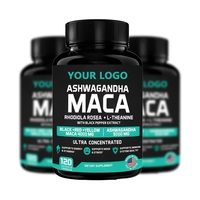 Capsules de maca en poudre de chèvre cornée pour hommes, meilleures ventes personnalisées, afrique du sud, ashwagandha, suppléments de force
