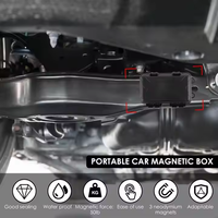 Spy Spot Magnetic Mount Weatherproof Case pour GPS Magnetic Key Holder Under Car Trackers Stash Lock Box for Items Key Holder