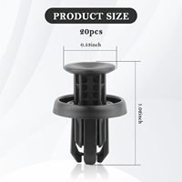 20 clips de pare-chocs avant de voiture compatibles avec Honda et Acura, clips de remplacement de type poussoir