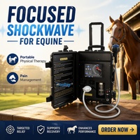 Équipement de thérapie par ondes de choc pour la rééducation professionnelle des chevaux, machine à ondes de choc pour clinique vétérinaire