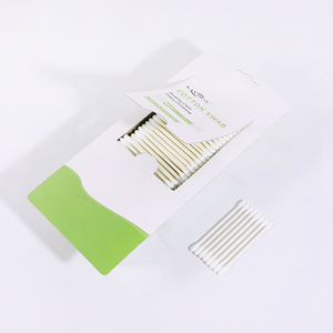 500PCS Custom Logo Q Tips Cotton Swab Ear Cleaning Cotton Buds In Blister Card