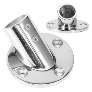 Accesorios de pasamanos de acero inoxidable Marine 316 Base de tubo redondo de cubierta de 45 grados para <span class=keywords><strong>barandilla</strong></span> de <span class=keywords><strong>barco</strong></span> - Product Image 3