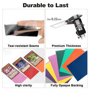 マットデッキカードプロテクターゲームトレーディングカードスリーブ標準サイズ66x 91mm 62x89mm - Product Image 3