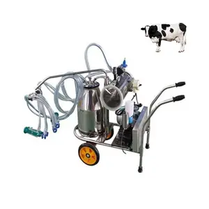 Ordeñadora de vaca y cabra para máquina de ordeño, máquina de ordeño móvil, automática, individual, con precio