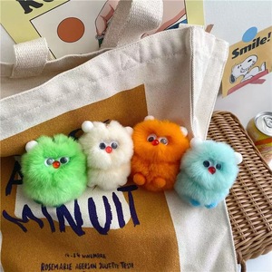 10 màu sắc tùy chọn 10cm phim hoạt hình quái vật sang trọng <span class=keywords><strong>Keychain</strong></span> dễ thương sang trọng Túi Búp Bê Mặt dây chuyền móc chìa khóa Món quà sáng tạo - Product Image 3