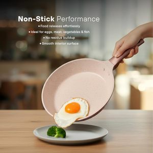 13pcs <strong>Non</strong> <strong>Stick</strong> Granite Cookware <strong>Set</strong> Induction Safe Pink <strong>Pots</strong> <strong>and</strong> <strong>Pans</strong> With Glass Lids for Kitchen Cooking - Product Image 3