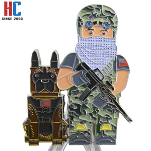 Pièce commémorative canine personnalisée en métal moderne, fabriquée en usine depuis 20 ans, <span class=keywords><strong>K</strong></span>-9 Leads <span class=keywords><strong>Way</strong></span> Dog Master Arms Security Forces SF MP MA - Product Image 3