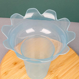 Vasos Desechables de PP para Yogur y Helado Suave, Estilo Tailandés, Forma de Flor, Plástico, 300ml 450ml de Capacidad, Cestas para Servir Hielo Raspado y Alimentos - Product Image 4