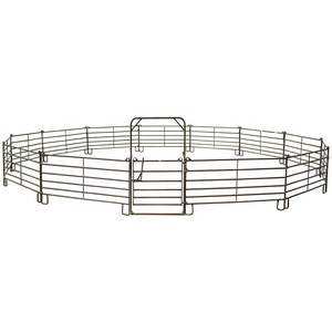 Penjualan laris 2022 panel pena bulat kuda pagar Corral peternakan tugas berat 12 kaki AS dengan gerbang busur - Product Image 3