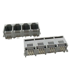 <span class=keywords><strong>Modular</strong></span> jack 5521 6P6C 1x4 nhiều cổng với Tai góc bên phải rj25 rj14 <span class=keywords><strong>RJ12</strong></span> <span class=keywords><strong>RJ11</strong></span> jack cắm & phích cắm đăng ký jack - Product Image 1