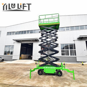 6m~20m 500kg 电动手柄升降机 移动式液压剪叉式高空作业平台，可使用交流/直流电池或柴油动力 - Product Image 2