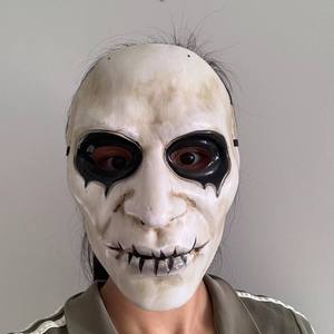 Masque facial complet en PVC pour Halloween, accessoire unique pour jeu de rôle d'enquête sur un meurtre, accessoire d'horreur pour mascarade et fête - Product Image 2