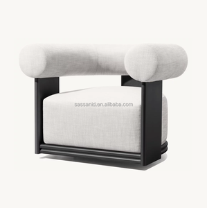 Muebles de aluminio para exteriores Sassanid, sillón giratorio de aluminio <span class=keywords><strong>Bondi</strong></span> hecho a mano contemporáneo - Product Image 1