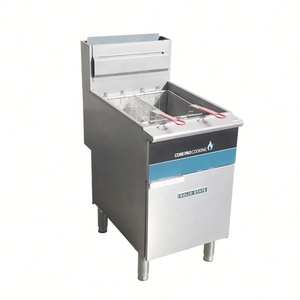 Termostato DE CONTROL DE ESTADO SÓLIDO Freidora de gas comercial Freidora profunda de acero inoxidable para restaurantes - Product Image 6