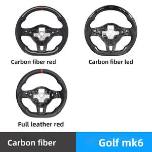 <span class=keywords><strong>Volant</strong></span> de course modifié en forme de D en cuir et fibre de carbone avec fonction de vibration et de chauffage - Product Image 5