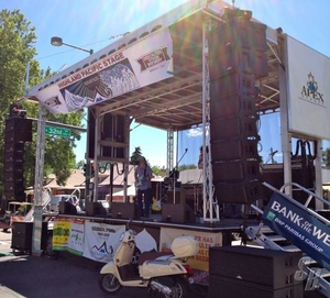 Display per illuminazione a traliccio per palchi pieghevole altoparlante nero in alluminio <span class=keywords><strong>Line</strong></span> <span class=keywords><strong>Array</strong></span> in alluminio Dj Stage Lighting Truss - Product Image 3