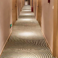 Moquette imprimée de luxe pour couloir d'hôtel, banquet, moquette tuftée en nylon et polypropylène, facile à nettoyer et antidérapante