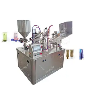 Hot Selling Ointment Lotion Plastic Sealing Small Automatic Silicone Tube Filling Machine