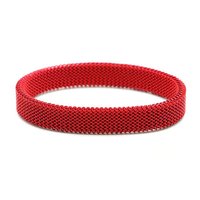 Bracelet extensible en maille de ressort en acier inoxydable, plaqué argent, noir, or, unisexe, simple, pour couple, bijoux de mode en gros