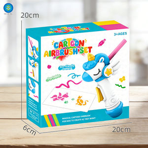 Kit de Peinture Artistique à <span class=keywords><strong>Encre</strong></span> Lavable pour Enfants et Tout-Petits, 2 Couleurs Mixtes, avec 8 Pochoirs, Jouets Éducatifs en Plastique à Jet <span class=keywords><strong>d</strong></span>'<span class=keywords><strong>Encre</strong></span>, Thème Dessin Animé - Product Image 4