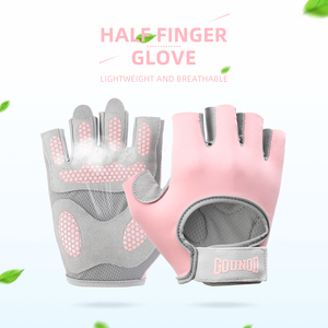Half Finger Weightlifting <strong>Gloves</strong> for Women Gym Fitness Palm Protection Training Sports Workout <strong>Gloves</strong> - Product Image 2