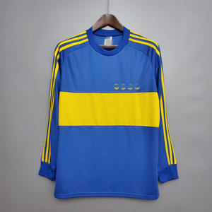 ขายส่งบอคา จูเนียร์ส # เสื้อฟุตบอลย้อนยุคของมาราโดน่า 10 ตัว ชุดกีฬาผู้ชาย เสื้อฟุตบอล ชุดกีฬา  รับสั่งทำ - Product Image 6