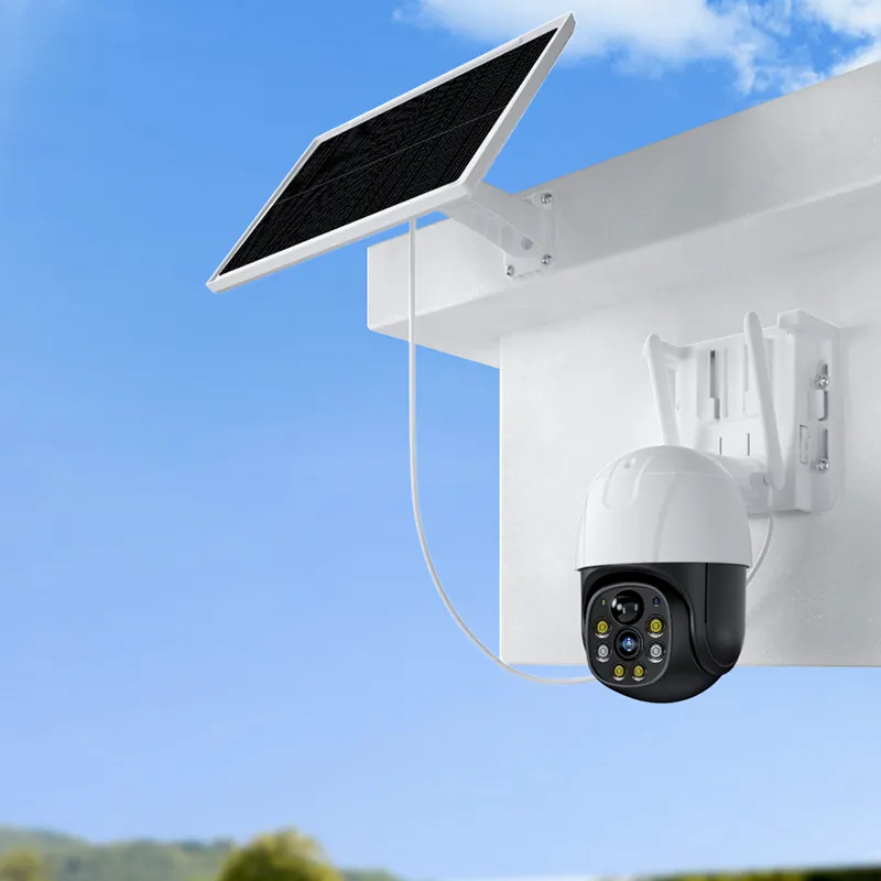 P5 Pro Battery Powered PTZ camera với panel năng lượng mặt trời 2MP không dây wifi mạng giám sát năng lượng mặt trời cctv camera