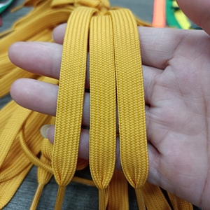 Shengqier Cuerda Trenzada de Buena Calidad Cordones de Poliéster Cordones Planos de Ropa con Extremos de Inmersión de Silicona - Product Image 6