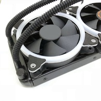 Système de refroidissement par eau pour processeur universel 120 240 mm 360 mm 775 115X 1700 2011 FM AM4 RGB, ventilateurs, pompe à eau, radiateur de refroidissement par air et liquide