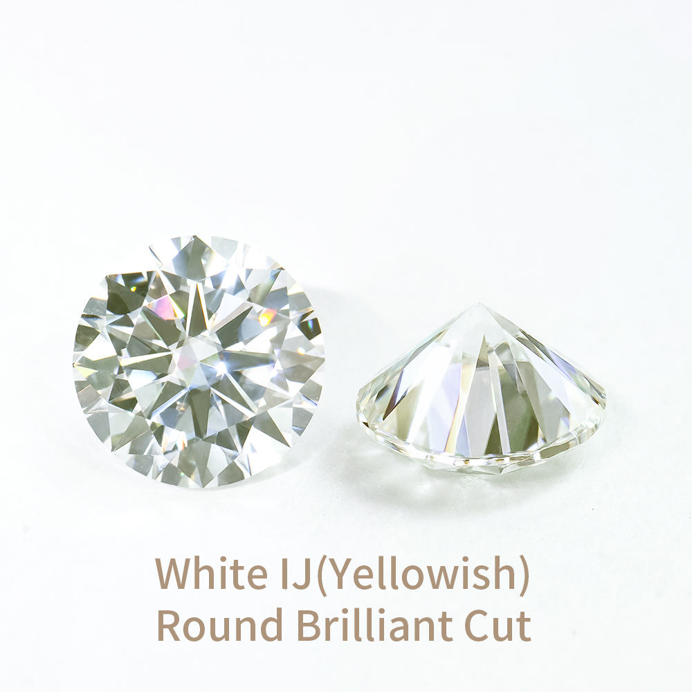 White IJ(Yellowish) Round Brilliant Cut