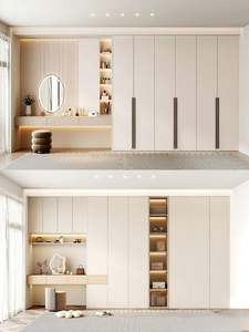 Armario de almacenamiento moderno para dormitorio de casa, armario seccional, guardarropa con armario lateral, armario de madera - Product Image 6