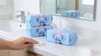 Lingettes humides grand format spécifiques pour bébés, lingettes humides pour les mains et la bouche, lingettes humides pour le nettoyage des enfants à l'eau pure pour la maison