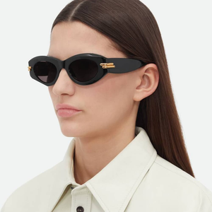 แว่นกันแดดทรงรี Bottega BV Retro ป้องกันแสงสะท้อน แฟชั่นสำหรับใส่ลำลอง กิจกรรมกลางแจ้ง ขับรถ ช้อปปิ้ง งานปาร์ตี้ แบรนด์ Veneta - Product Image 2