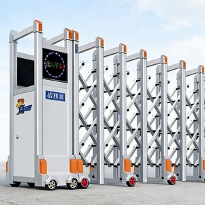 Puerta Retráctil Automática Industrial de Acero Inoxidable, Puertas Correderas para Escuelas, Granjas, Jardines y Exteriores - Product Image 1