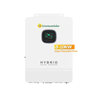 Greensun système d'alimentation hybride solaire et éolienne 5kw 8kw 10kw 12kw Kit de système solaire domestique à phase divisée 110/120v