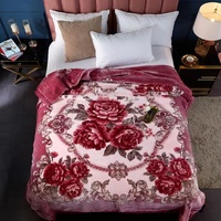 100% Polyester Emboss Raschel Plüsch Nerz Decke Super Soft Four Seasons Verwenden Sie Anti-Pilling ungiftig