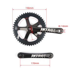 INTRO7 PC013 alluminio Fixie binario a scatto fisso a velocità singola albero set manovella - Product Image 3