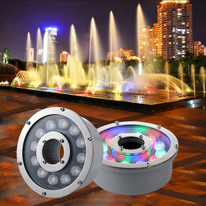 RGB LED chìm ánh sáng thép không gỉ thác nước ao hồ bơi ánh sáng IP68 DMX vòng Donut dưới nước đài phun nước đèn - Product Image 3