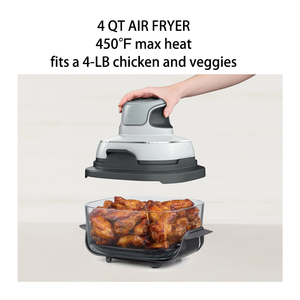 Friteuse à air numérique intelligente 4L 1600W en verre, prix abordable, pour la cuisine domestique - Product Image 4