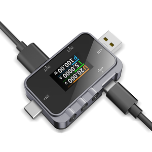 FNIRSI <span class=keywords><strong>FNAC</strong></span>-28 2 en 1 Testeur USB Type-C 6.5A Voltmètre numérique Ampèremètre Testeur de câble Chargeur - Product Image 1