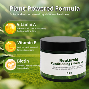 Gel Fijador para Peinados Trenzados, 8oz, Unisex, Fijación Fuerte, Sin Residuos Blancos, Gel Orgánico para Peinar - Product Image 2