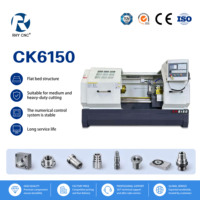 Tour CNC CK6150 de haute précision, tour horizontal à banc plat pour la découpe des métaux, pour le traitement industriel des métaux