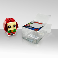 Petite boîte en plastique transparente de présentation personnalisée en PET, PVC, boîtes d'emballage de jouets Funko imprimées avec cintre