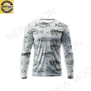 เสื้อตกปลาแขนยาวแบบยูนิเซ็กซ์ ป้องกันรังสียูวี UPF 50+ ระบายอากาศได้ดี แห้งเร็ว ผลิตจากโพลีเอสเตอร์ พร้อมช่องระบายอากาศแบบตาข่าย - Product Image 3