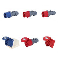 Prise murale industrielle 16A/32A IP44 étanche à la poussière 3/4/5 broches 220V/380V/415V Série HFN Hefeng