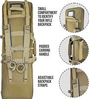 Sac tactique robuste en Oxford 600D imperméable de 100 cm, étui long pour la chasse, le tir et les activités de plein air