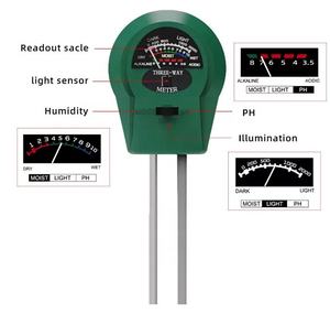 เครื่องวัดความชื้นในดิน3อิน1ความชื้นแสงและอุณหภูมิสำหรับพืชสวนและเกษตรกรรม - Product Image 2