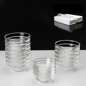 จานเสิร์ฟสลัดซูชิถั่วเหลืองจานกลมผลไม้ผลไม้แห้งถั่วลูกอมขนมขบเคี้ยวถ้วยจุ่มแก้ว - Product Image 4